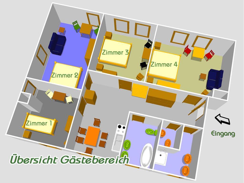 Haus Elbtalaue Daire Bleckede Oda fotoğraf